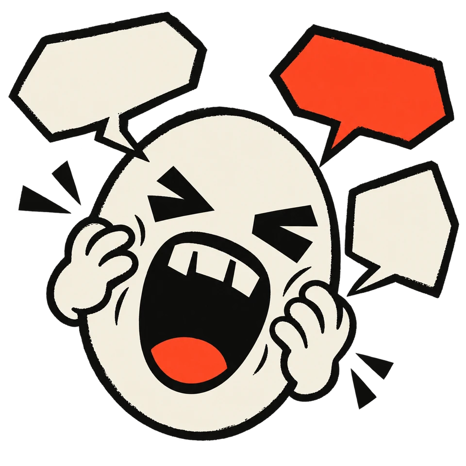 CRASHOUT character surrounded by chat bubbles